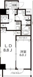 日神デュオステージ関内 4階 間取り図