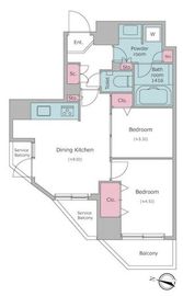 ドゥーエ二子新地 501 間取り図