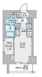 クレストコート上野 303 間取り図