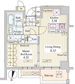 ル・シュクレ永福 (LeSucre永福) 410 間取り図