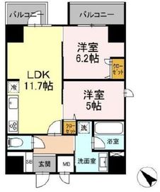 ゲートレジデンス鶴見 501 間取り図