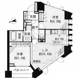 ザ・パークハウス代官山レジデンス 7階 間取り図