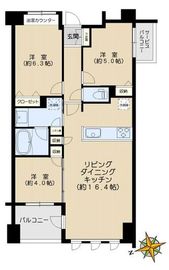 オープンレジデンシア目白台ヒルトップ 4階 間取り図