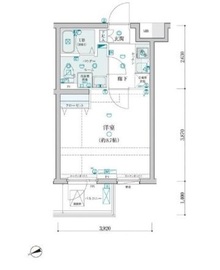 ジェノヴィア桜上水スカイガーデン 2階 間取り図