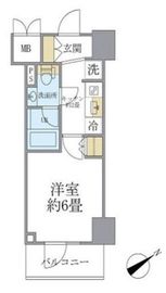 レスピール川崎 706 間取り図