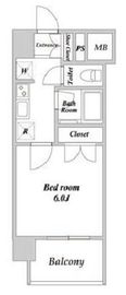 MAXIV関内 (マキシヴ関内) 2階 間取り図