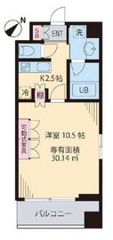 ビイルーム横濱関内 304 間取り図