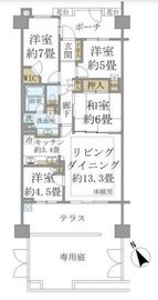 東京プライムウエスト 1階 間取り図