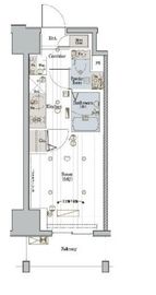 メイクスデザイン川崎Ⅱ 4階 間取り図