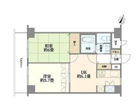 東急ドエルアルス音羽Ⅱ 5階 間取り図