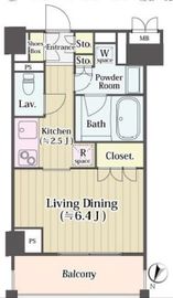 コートリヴィエール東六郷 4階 間取り図