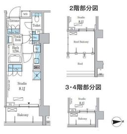 パークアクシス池田山 218 間取り図