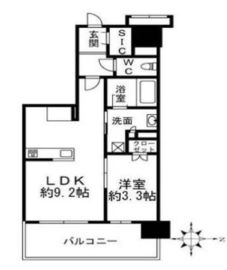 クリオ武蔵小杉アーバンテラス 5階 間取り図