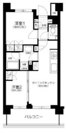 ブリリア旗の台 202 間取り図