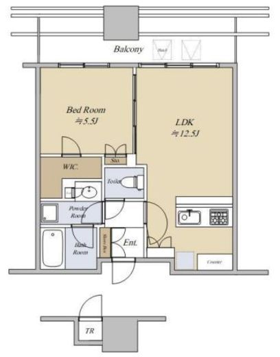 シティタワー大井町 3階 間取り図