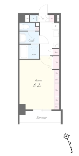 アールコート早稲田 704 間取り図