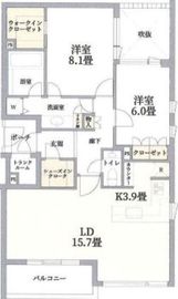 プレステージ上目黒諏訪山 4階 間取り図