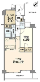 ナイスパークステイツ横濱岡野公園 5階 間取り図