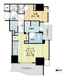 ローレルアイ東中野 4階 間取り図