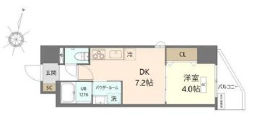 K.Curacion 801 間取り図