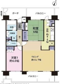 横浜伊勢佐木南パークホームズ 11階 間取り図