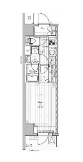 プレミアムキューブジー東新宿 11階 間取り図