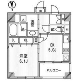 クリオ三田ラ・モード 608 間取り図