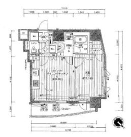 フィールM西新宿 9階 間取り図