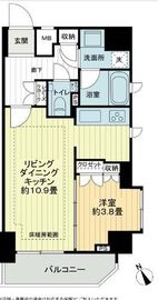 アデニウム新橋 6階 間取り図