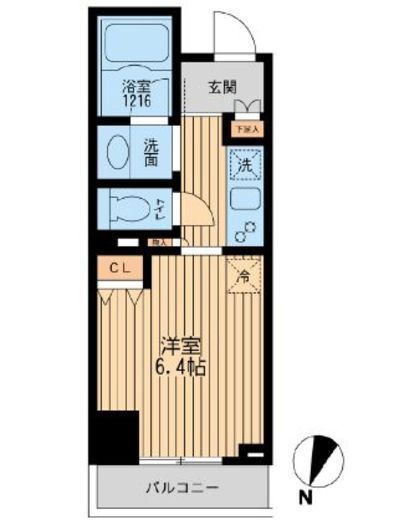 クリオ上野毛ラ・モード 2階 間取り図