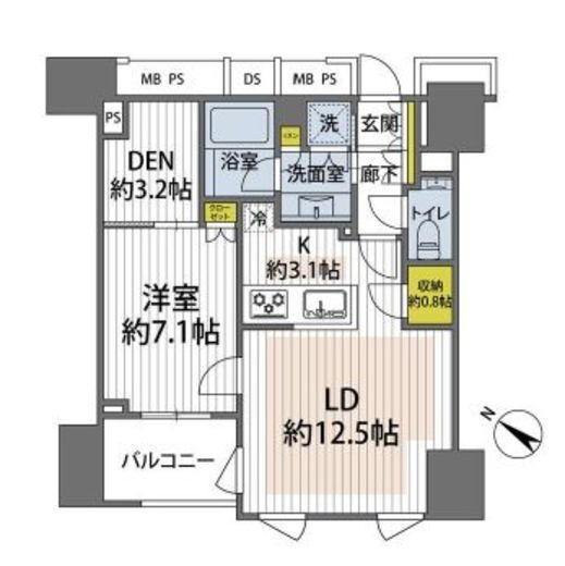 フォルム内藤町 2階 間取り図