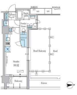 パークアクシス池田山 818 間取り図