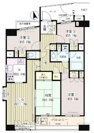 パーク・ネスタ落合 4階 間取り図