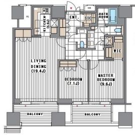 麻布台ヒルズレジデンスA 26階 間取り図