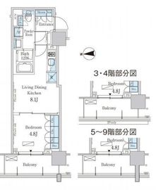 パークアクシス池田山 632 間取り図