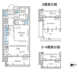 パークアクシス池田山 217 間取り図