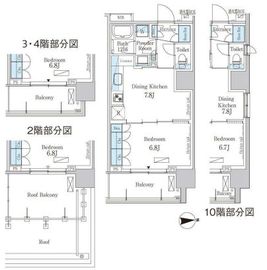 パークアクシス池田山 1014 間取り図