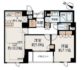 ジオ市ヶ谷払方町 3階 間取り図