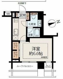 ピアース高田馬場 6階 間取り図