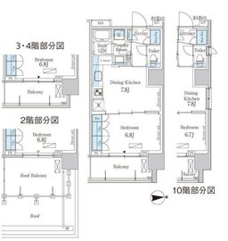 パークアクシス池田山 216 間取り図