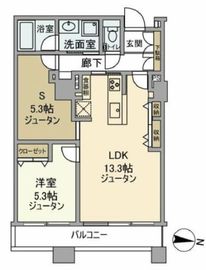 シティフロントタワー 24階 間取り図