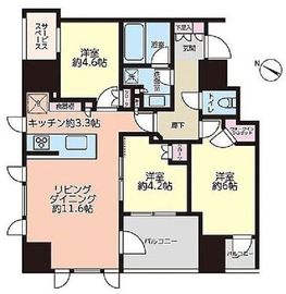 パークホームズ文京本郷通り 3階 間取り図