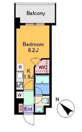 クレド新横浜 609 間取り図