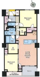 プラウド恵比寿 4階 間取り図