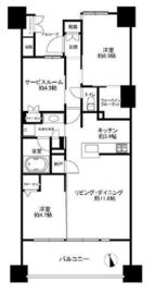 プラウドシティ日吉レジデンスⅠ 16階 間取り図