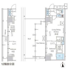 パークアクシス池田山 1102 間取り図