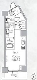 プラウドフラット西日暮里ディアージュ 507 間取り図