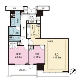 ブランズタワー豊洲 32階 間取り図