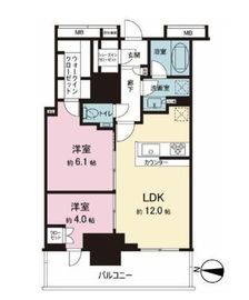 ルミナリータワー池袋 21階 間取り図