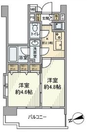 ビューネ渋谷桜丘 4階 間取り図